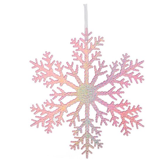 Украшение новогоднее &quot;Снежинка&quot;, L21 W0,1 H21 см, 3в.