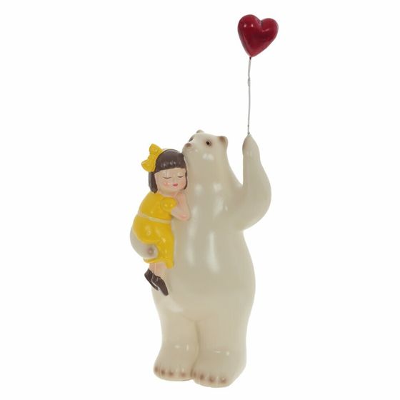 Фигурка декоративная &quot;Девочка с медведем&quot;, Д12 Ш9 В28 см