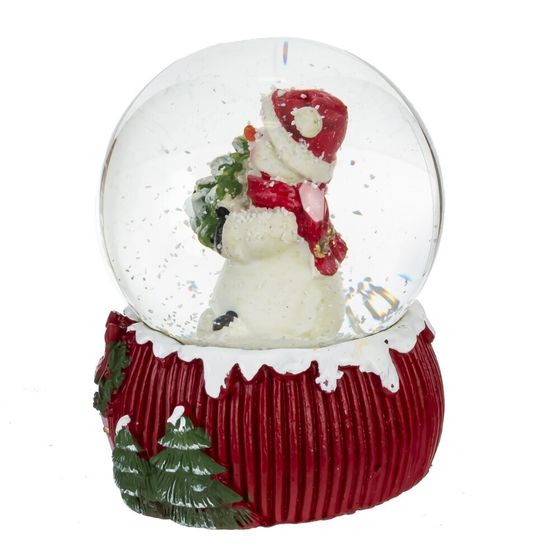 Фигурка декор в стекл шаре &quot;Мишка/Снеговик/Дед Мороз/Олень&quot;, D 6.5 см, L6,5 W6,5 H9 см, 4в.