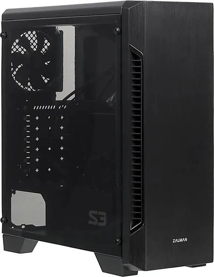 Корпус Zalman S3 черный без БП ATX  2xUSB2.0 1xUSB3.0 audio bott PSU