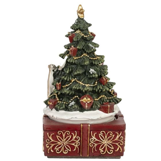 Фигурка декоративная &quot;Рождество&quot; (мех.завод, муз, движ), L10 W10 H18,5 см