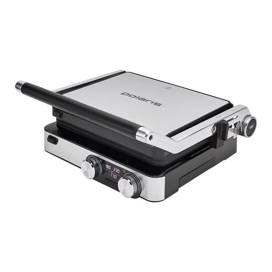 Электрогриль Polaris PGP 3009 2000Вт серебристый/черный