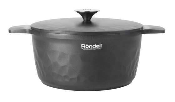 Кастрюля Rondell ArtDeco RDA-1254 4,8л стек.кр черный