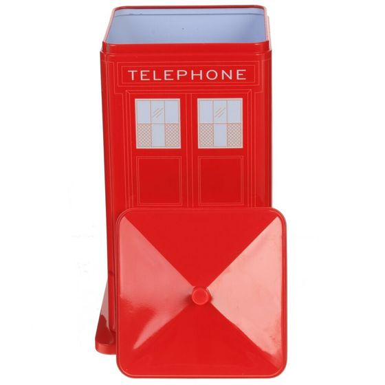 Шкатулка &quot;Телефонная будка&quot;, Д11,5 Ш11,5 В23 см