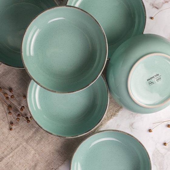 Тарелка суповая DAILY бирюзовый 18см