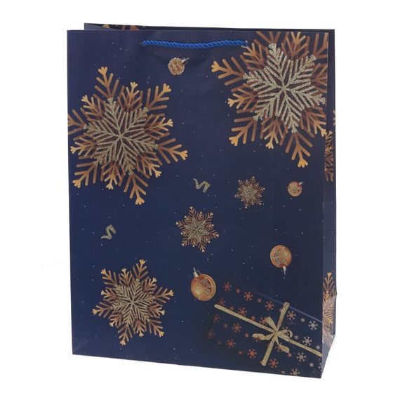 Пакет подарочный (бумага 210г/м2, блок микс 12шт), L18 W9 H24 см, 4в.