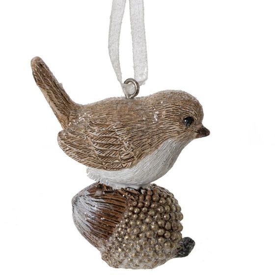 Изделие декоративное подвесное &quot;Птичка&quot;, L5,5 W2,5 H6 см, 3в.