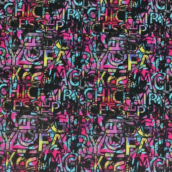 !Бумага упаковочная 4 листа глянцевая "Графика", розовая 50 х 70 см.