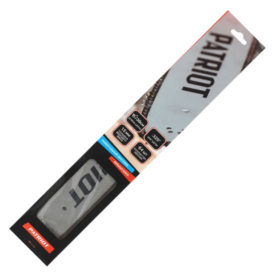 Шина для цепных пил Patriot P158SLBK095 15&quot; 0,325 1,5 мм 64 зв. (867131458)
