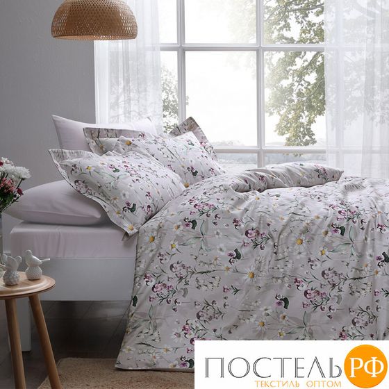 NT734DBEJ3 Комплект постельного белья Tivolyo home DAISY бежевый семейный