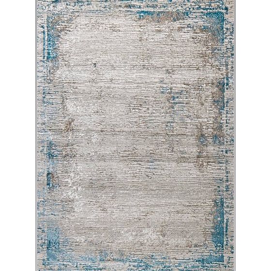 Ковёр прямоугольный Eliza 38548A, размер 150x400 см, цвет blue fls/cream fls