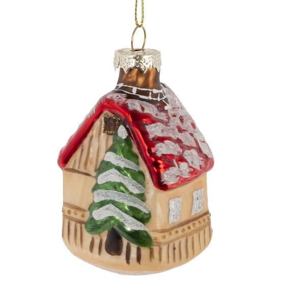 Украшение новогоднее "Домик", L5 W5 H10,5 см