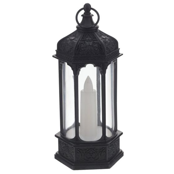 Изделие декоративное "Фонарь" с подсветкой (3хАG13), L5,5 W6 H13,5 см, 4в.