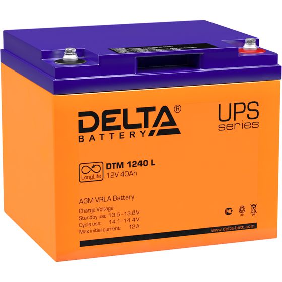 Батарея для ИБП Delta DTM 1240 L 12В 40Ач