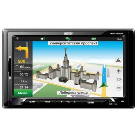 Автомагнитола Mystery 2 DIN MDD-7170NV, 7&quot;, GPS, 50 Вт, мультицвет