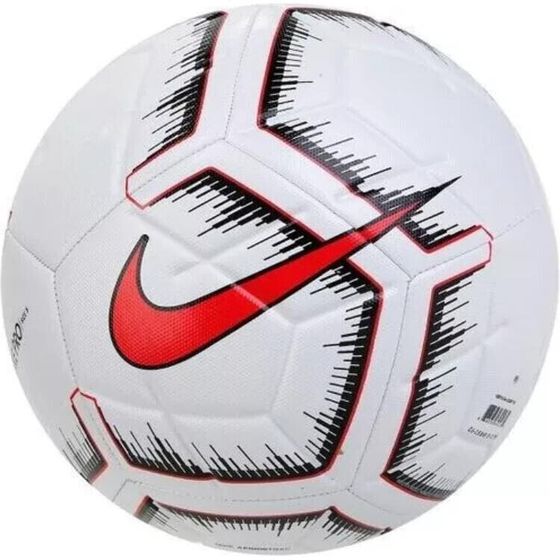 Nike Size 5 Ball Soccer PVC Machine Stitched Soccer Ball Unisex White Red