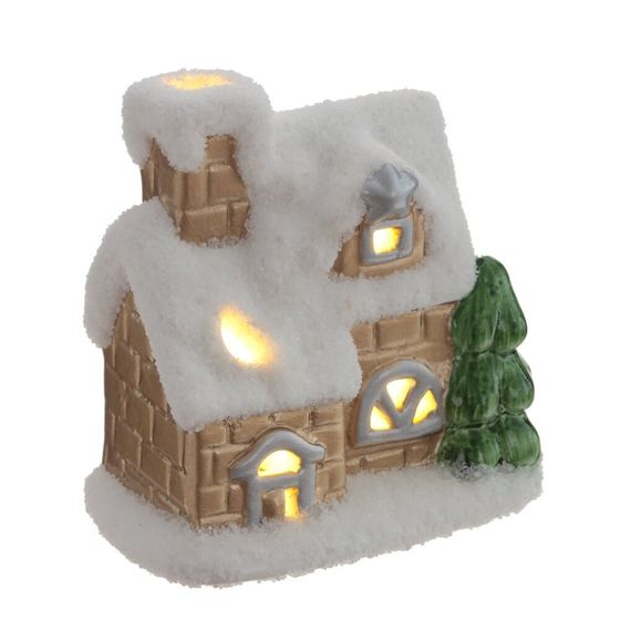 Фигурка декоративная &quot;Домик&quot; (подсветка, 2xLR44), L7,5 W4,5 H8 см, 2в.