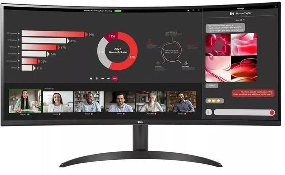 Монитор 34&quot; LG UltraWide 34WR50QK-B черный VA LED 21:9 3440x1440 100Гц (34WR50QK-B.ARUZ)