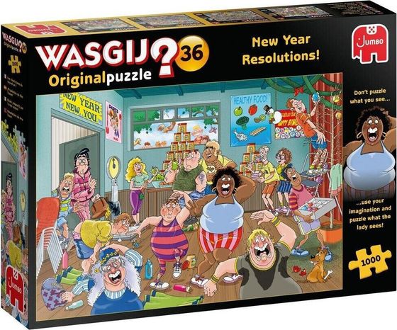 Jumbo Puzzle 1000 Wasgij Postanowienia noworoczne G3