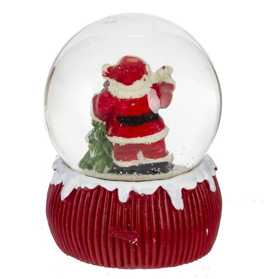 Фигурка декор в стекл шаре &quot;Мишка/Снеговик/Дед Мороз/Олень&quot;, D 6.5 см, L6,5 W6,5 H9 см, 4в.
