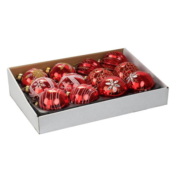 Украшение новогоднее Шар &quot;Веселые ребята в красном&quot;, D 8 см, L8W8H8см