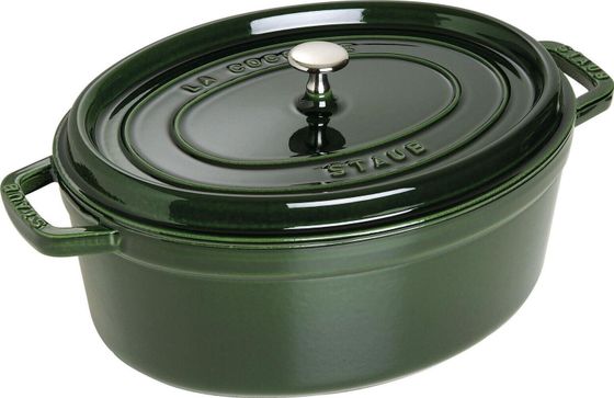 STAUB Garnek STAUB żeliwny owalny 5.5 ltr zielony uniwersalny