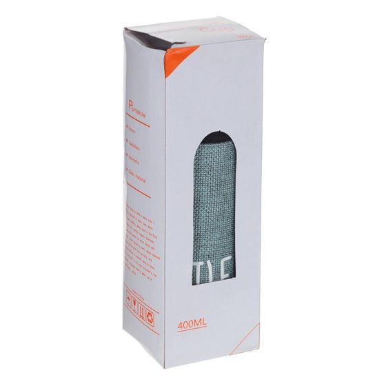 Бутылка, 400 мл, L7 W7 H19 см, дизайн микс