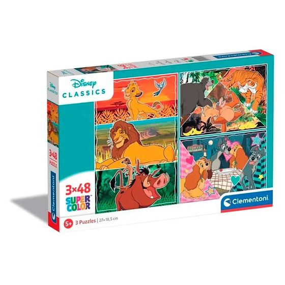 Пазл CLEMENTONI 3X48 элементов Disney Classic