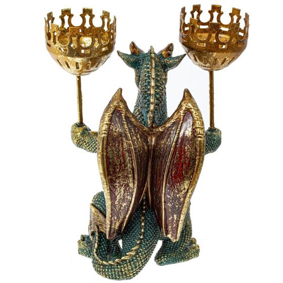 Подсвечник &quot;Дракон&quot;, D 6 см, L14 W10 H22 см