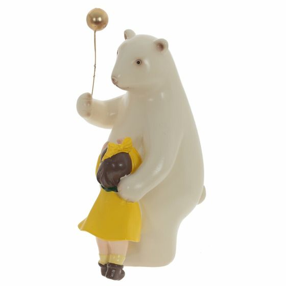 Фигурка декоративная &quot;Девочка с медведем&quot;, Д12 Ш13 В21 см