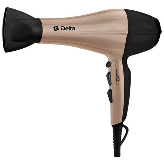 Фен Delta DL-0937 2000Вт черный/бежевый