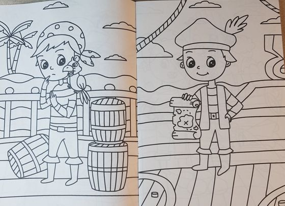 !09 Набор для творчества 2 предмета:Книга «Лабиринты и путаницы» для детей 5-7 лет, 12 стр.+ Раскраска "Маленькие пираты" 16 стр.