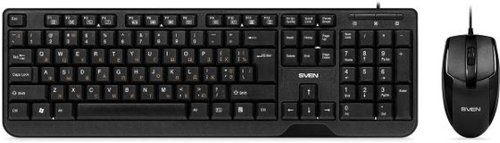 Клавиатура+мышь Sven KB-S330C проводной черный (SV-017309)