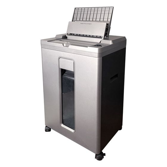 Шредер Office Kit SA200 (1,9х10) серый/черный с автоподачей (секр.P-5) фрагменты 200лист. 23лтр. пл.карты