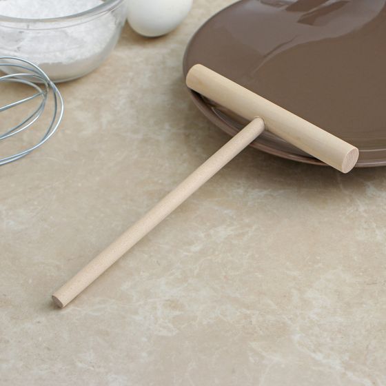 !09 Набор из 5-ти штук - Палочка для блинов из дерева, 18×12 см.