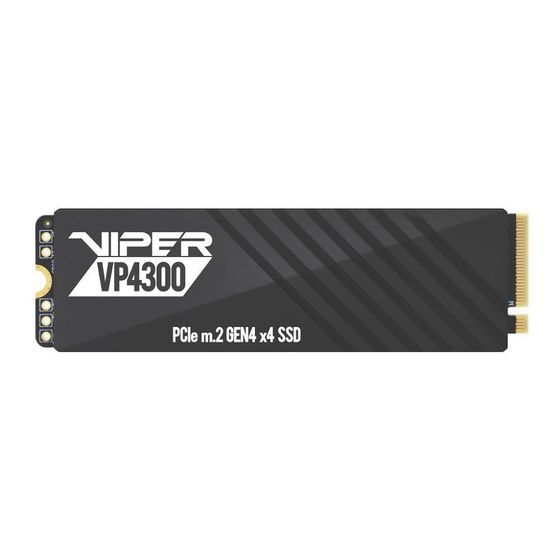 Накопитель SSD 2Tb Patriot PCI-E x4 M.2 2280 Viper VP4300 NVMe 3D NAND Скорость записи 6800 Мб/сек. Скорость чтения 7400 Мб/сек. TBW 2000 Тб VP4300-2T