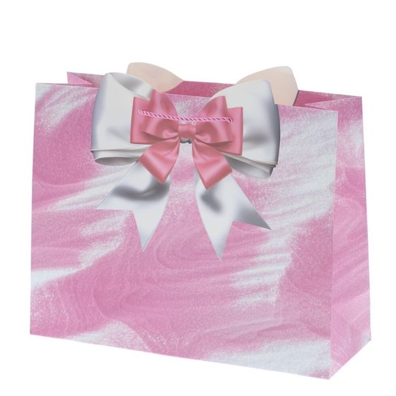 Пакет подарочный (бумага 210г/м2, блок микс 12шт), L32 W10 H27 см, 4в.