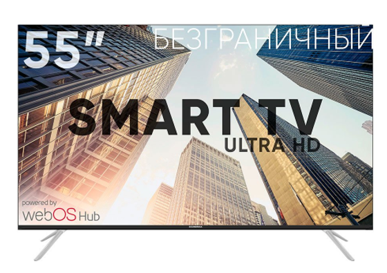Телевизор LED 55&quot; Soundmax SM-LED55M03SU черный/белый (SMART TV)