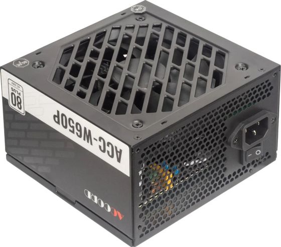 Блок питания 650W ATX Accord ACC-W650P 12cm fan 20+4pin (4+4pin) 6xSATA 3xPCI-E 2xMolex
