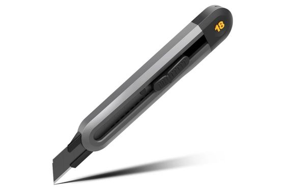 Технический нож &quot;Home Series Black&quot; Deli HT4018 ширина лезвия 18мм, эксклюзивный дизайн, корпус из высококачественного софттач пластика