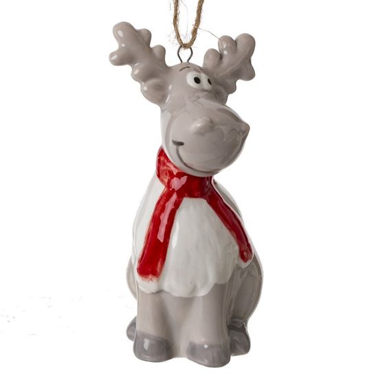 Фигурка декоративная подвесная &quot;Олень&quot;,   L4 W4 H9 см, 3в.