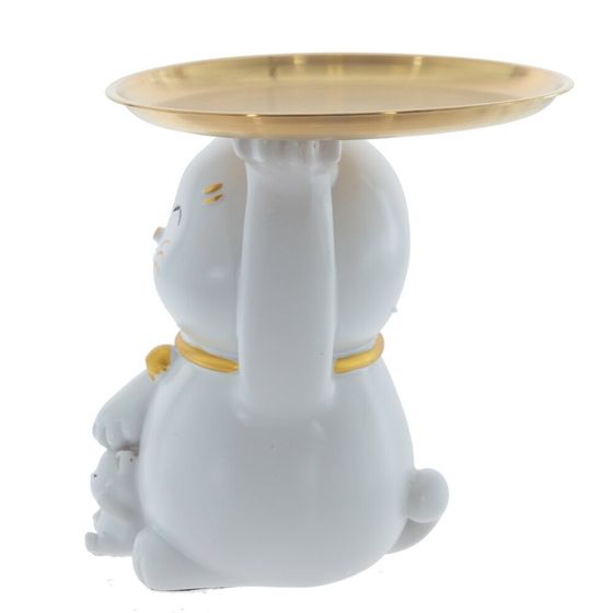 Фигурка декоративная с подносом &quot;Кошка&quot;, Д18 Ш14,5 В16,5 см