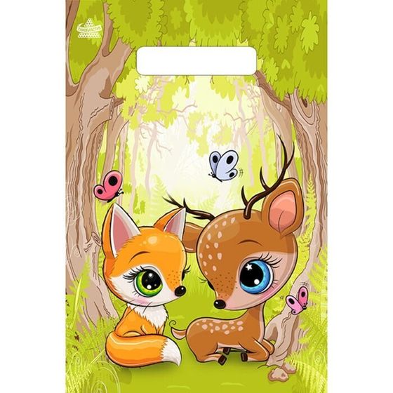 !09 Пакет &quot;Волшебный лес&quot; (набор 20 штук) полиэтиленовый с вырубной ручкой, 30 мкм 20 х 30 см.