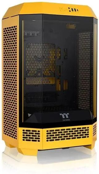 Корпус Thermaltake The Tower 300 желтый без БП miniITX 8x120mm 6x140mm 2xUSB3.0 audio bott PSU