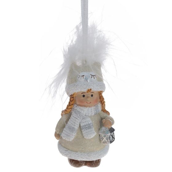 Изделие декоративное подвесное &quot;Девочка&quot;, L4,5 W3,5 H8 см, 2в.