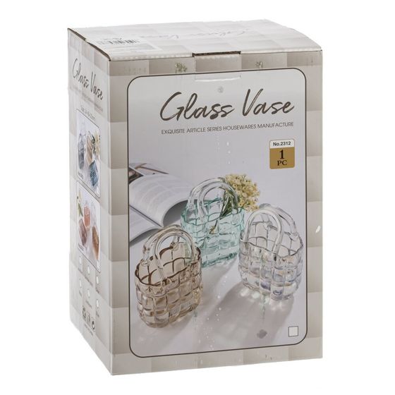 Ваза, 600 мл, L14 W8 H22,5 см