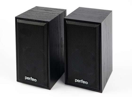 Колонки 2.0 Perfeo &quot;Cabinet&quot; 6Вт черное дерево