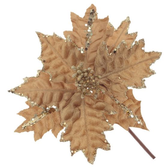 Цветок искусственный &quot;Пуансеттия&quot;, L20 W20 H20 см, 2в.