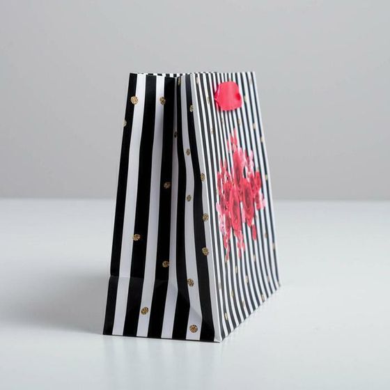 !09 НАБОР 3 ШТУКИ - Пакет подарочный ламинированный Gifts, 22 × 17.5 × 8 см