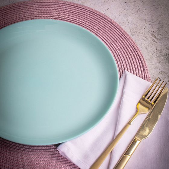 Тарелка обеденная ДИВАЛИ ЛАЙТ ТЮРКУАЗ 25см